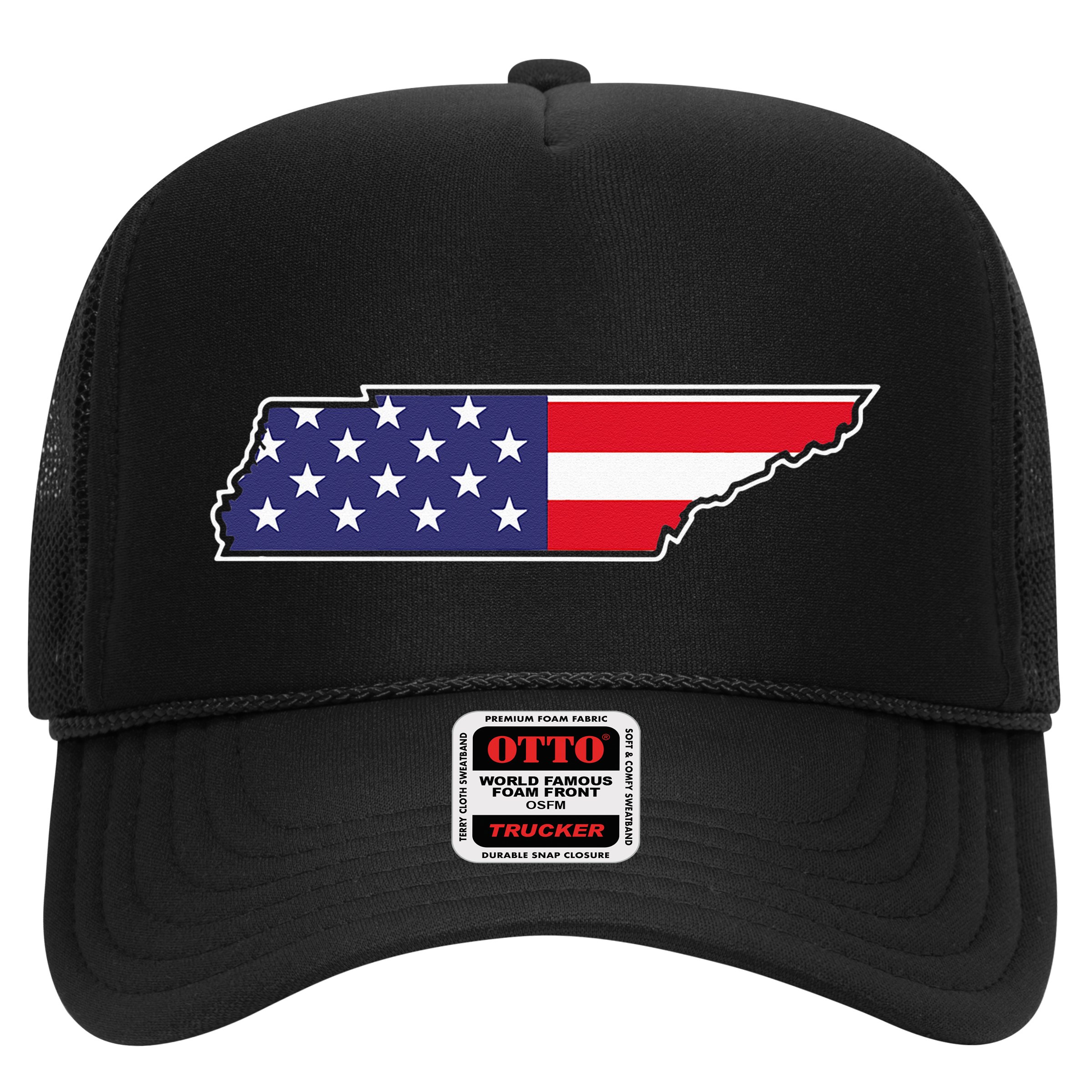 Tennessee USA Flag State Outline Patriotic American Hat