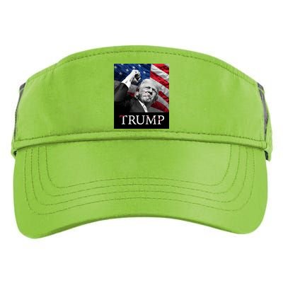 Trump Us Flag Donald Trump Election Rally Shooting 2024 Adult Drive Performance Visor