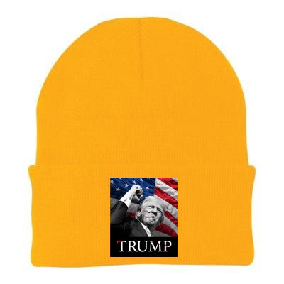 Trump Us Flag Donald Trump Election Rally Shooting 2024 Knit Cap Winter Beanie