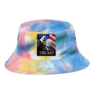 Trump Us Flag Donald Trump Election Rally Shooting 2024 Tie Dye Newport Bucket Hat