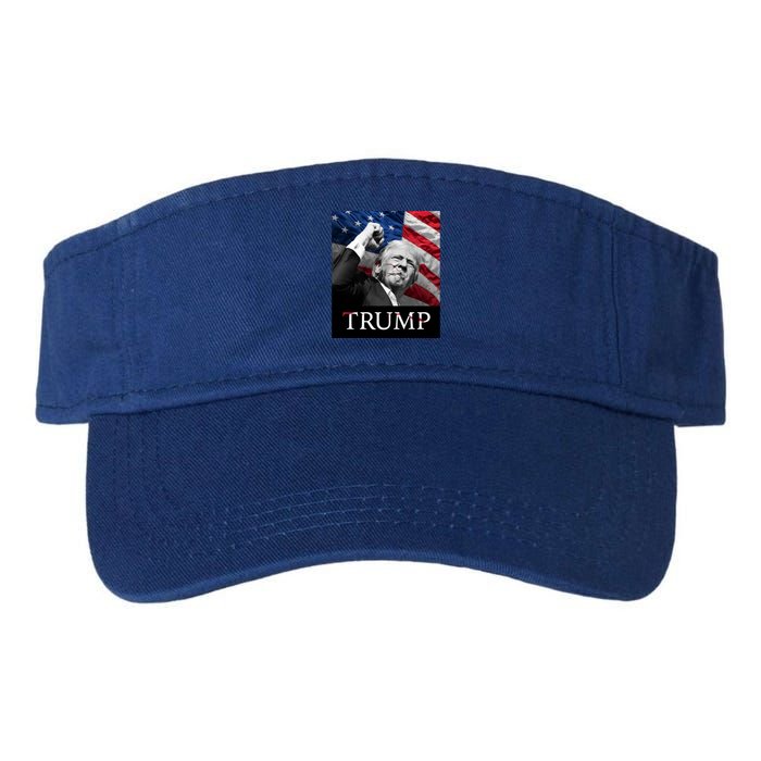 Trump Us Flag Donald Trump Election Rally Shooting 2024 Valucap Bio-Washed Visor