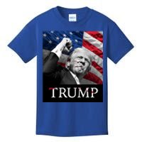 Trump Us Flag Donald Trump Election Rally Shooting 2024 Kids T-Shirt