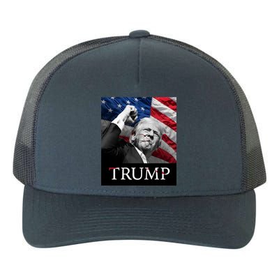 Trump Us Flag Donald Trump Election Rally Shooting 2024 Yupoong Adult 5-Panel Trucker Hat