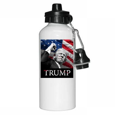 Trump Us Flag Donald Trump Election Rally Shooting 2024 Aluminum Water Bottle