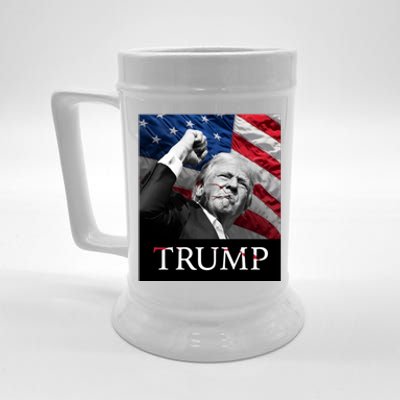 Trump Us Flag Donald Trump Election Rally Shooting 2024 Beer Stein