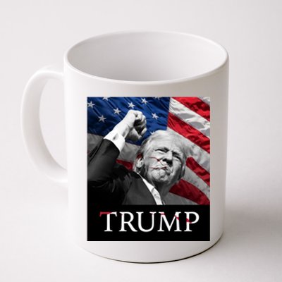 Trump Us Flag Donald Trump Election Rally Shooting 2024 Coffee Mug