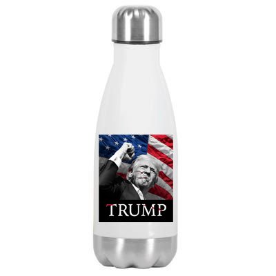 Trump Us Flag Donald Trump Election Rally Shooting 2024 Stainless Steel Insulated Water Bottle