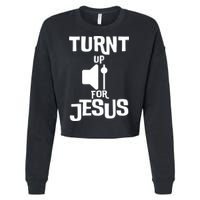 Turn Up For Jesus Cropped Pullover Crew