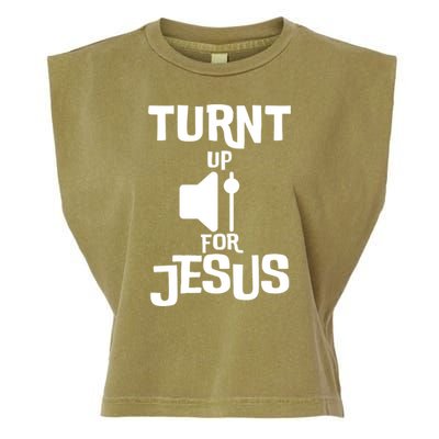 Turn Up For Jesus Garment-Dyed Women's Muscle Tee