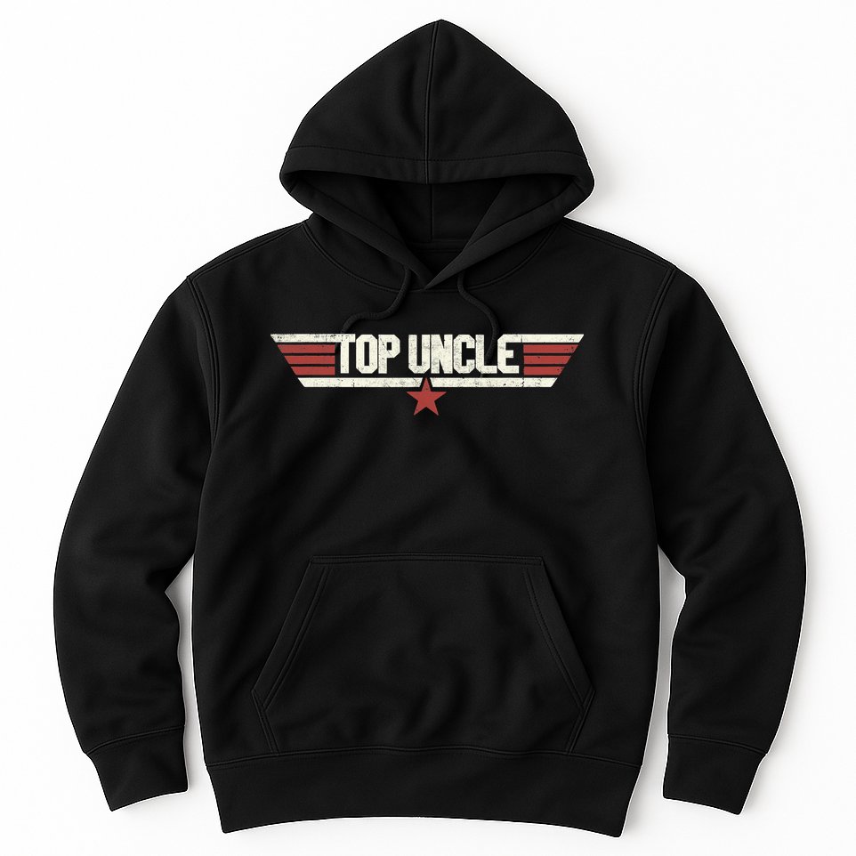 Top Uncle Funny Vintage 80's Uncle 80s 1980 Hoodie