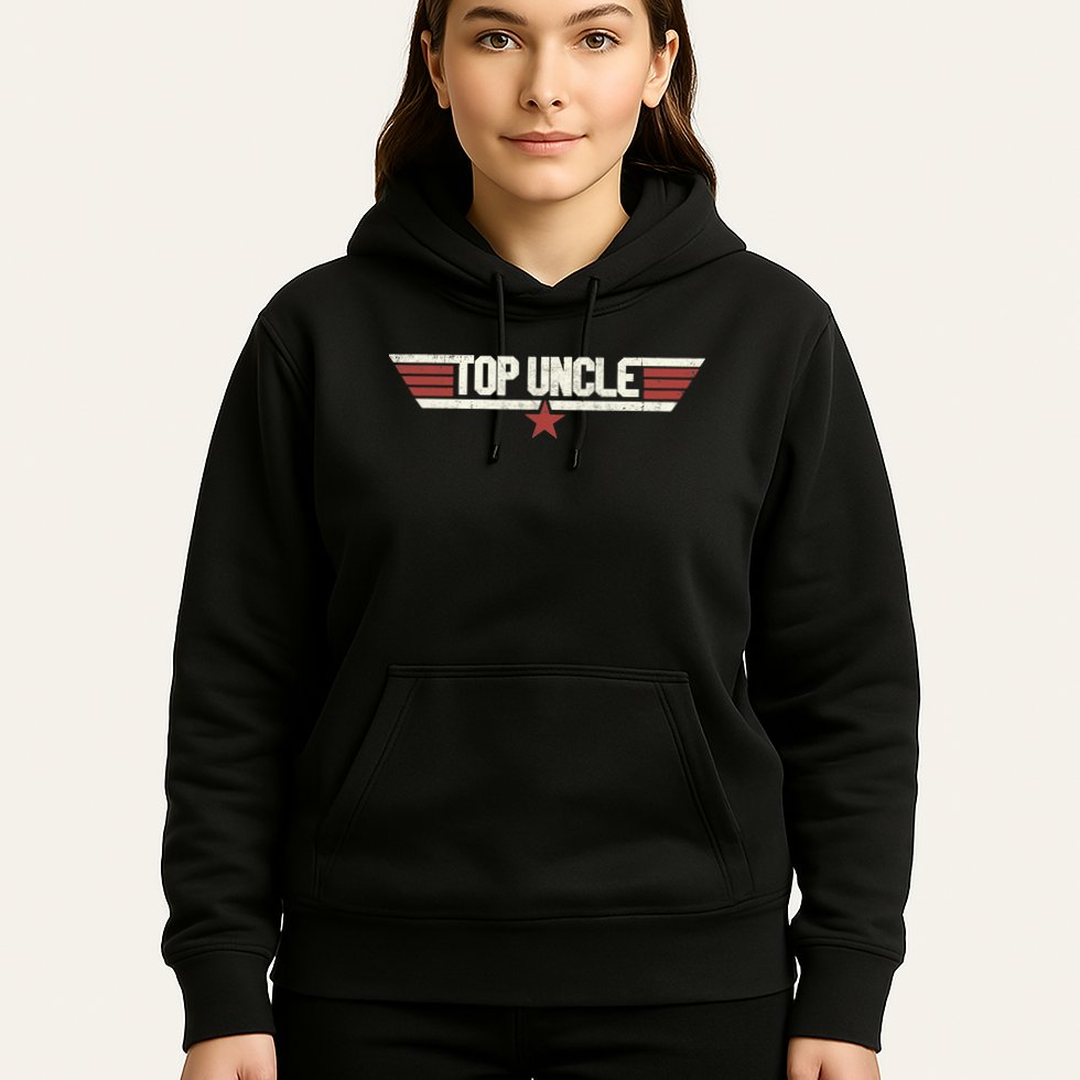 Top Uncle Funny Vintage 80's Uncle 80s 1980 Hoodie