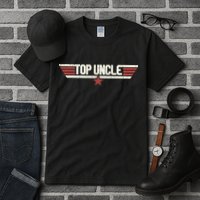 Top Uncle Funny Vintage 80's Uncle 80s 1980 Tall T-Shirt