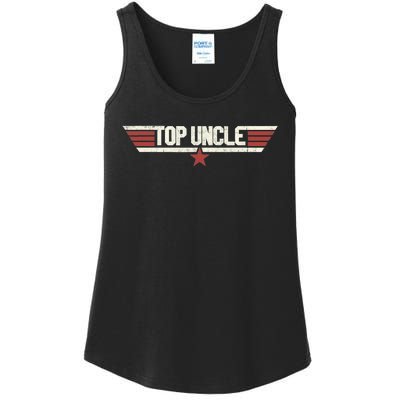 Top Uncle Funny Vintage 80's Uncle 80s 1980 Ladies Essential Tank