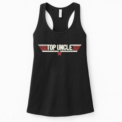 Top Uncle Funny Vintage 80's Uncle 80s 1980 Womens Tank Top