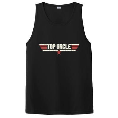 Top Uncle Funny Vintage 80's Uncle 80s 1980 PosiCharge Competitor Tank