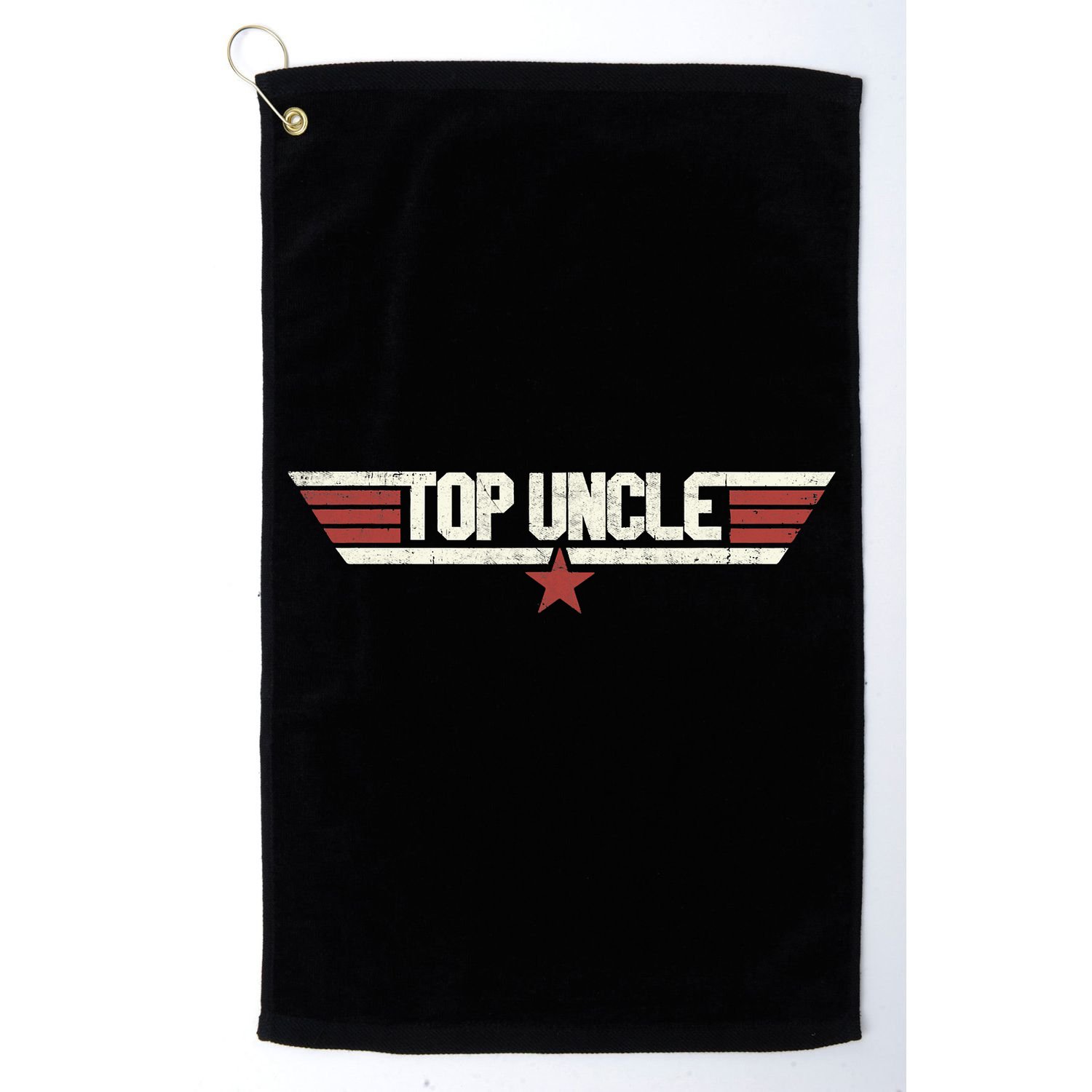 Top Uncle Funny Vintage 80's Uncle 80s 1980 Golf Towel