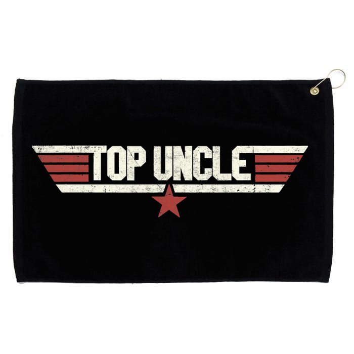 Top Uncle Funny Vintage 80's Uncle 80s 1980 Grommeted Golf Towel