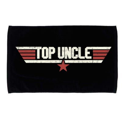 Top Uncle Funny Vintage 80's Uncle 80s 1980 Microfiber Hand Towel