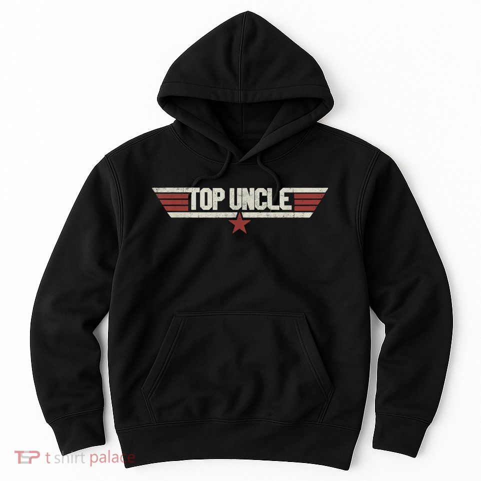 Top Uncle Funny Vintage 80's Gift Uncle 80s 1980 Hoodie