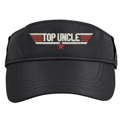 Top Uncle Funny Vintage 80's Gift Uncle 80s 1980 Adult Drive Performance Visor