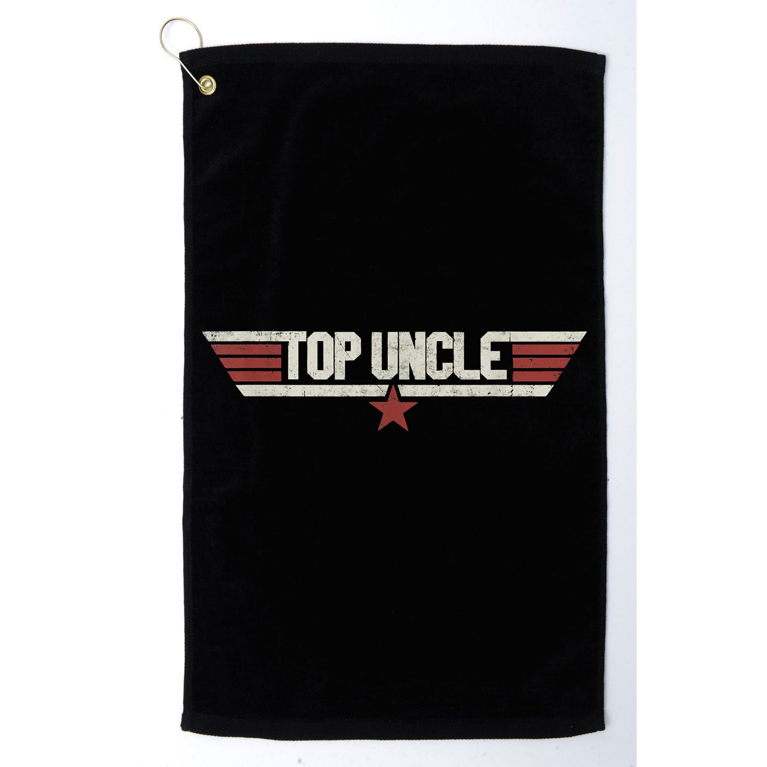 Top Uncle Funny Vintage 80's Gift Uncle 80s 1980 Golf Towel