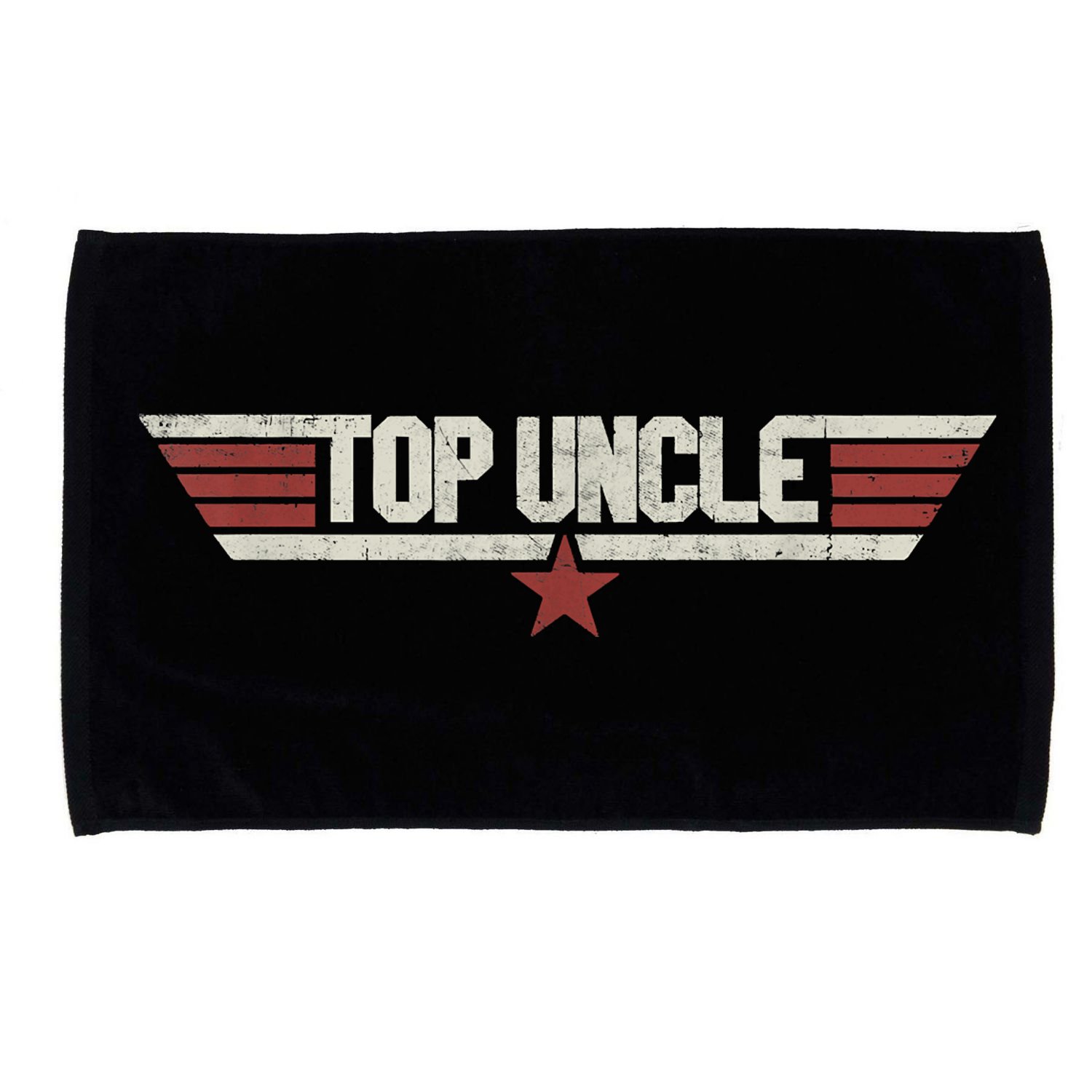 Top Uncle Funny Vintage 80's Gift Uncle 80s 1980 Microfiber Hand Towel