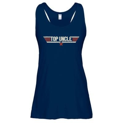 Top Uncle Funny Vintage 80's Gift Uncle 80s 1980 Ladies Essential Flowy Tank