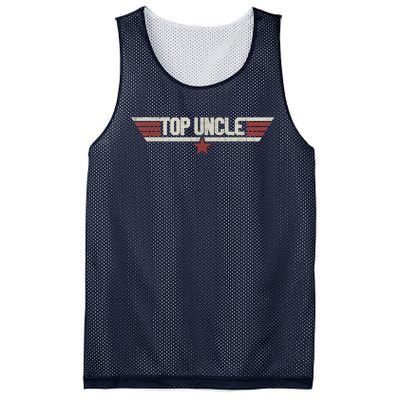 Top Uncle Funny Vintage 80's Gift Uncle 80s 1980 Mesh Reversible Basketball Jersey Tank