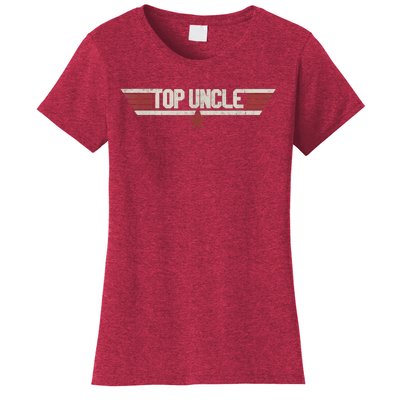 Top Uncle Funny Vintage 80's Gift Uncle 80s 1980 Women's T-Shirt