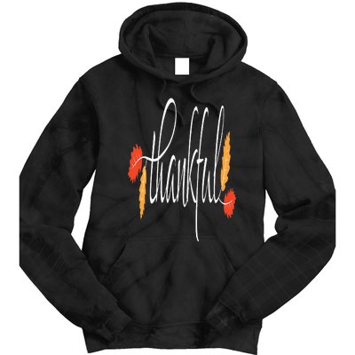 Thankful Unique Fall Thanksgiving Tie Dye Hoodie