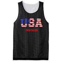 Triathlon Usa Go Team Sport Patriotic American Flag Mesh Reversible Basketball Jersey Tank