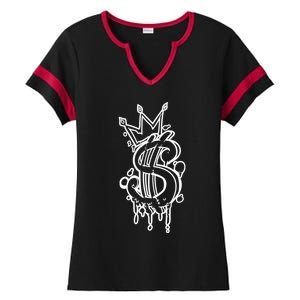 Trendy Urban Graffiti, Streetwear Aesthetic Graphic Ladies Halftime Notch Neck Tee