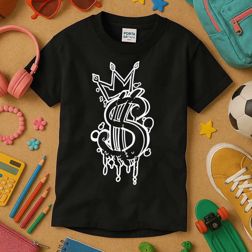 Trendy Urban Graffiti, Streetwear Aesthetic Graphic Kids T-Shirt