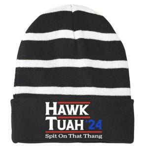 Tuah Utah Hawk 24 Girl Interview Striped Beanie with Solid Band