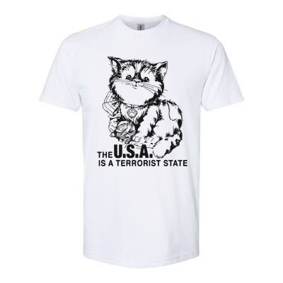 The Usa Is A Terrorist State Softstyle CVC T-Shirt