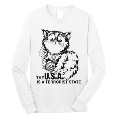 The Usa Is A Terrorist State Long Sleeve Shirt