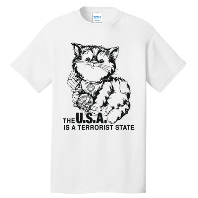 The Usa Is A Terrorist State Tall T-Shirt