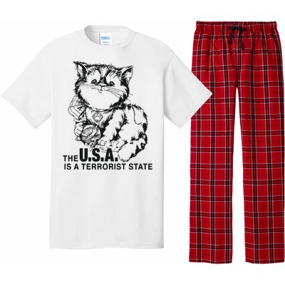 The Usa Is A Terrorist State Pajama Set