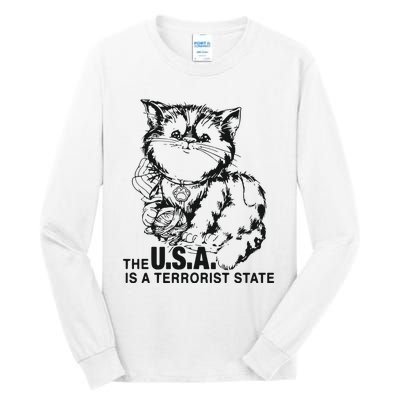 The Usa Is A Terrorist State Tall Long Sleeve T-Shirt