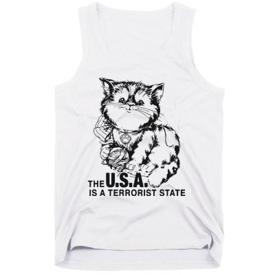 The Usa Is A Terrorist State Tank Top