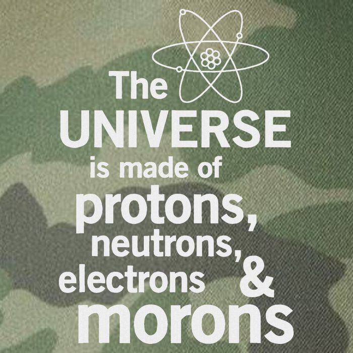 The Universe Is Made Of Protons Neutrons Electrons Moron Legacy Tie Dye Trucker Hat