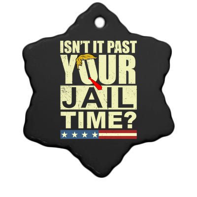 Trump Usa Isn’T It Past Your Jail Time Vintage Ceramic Star Ornament