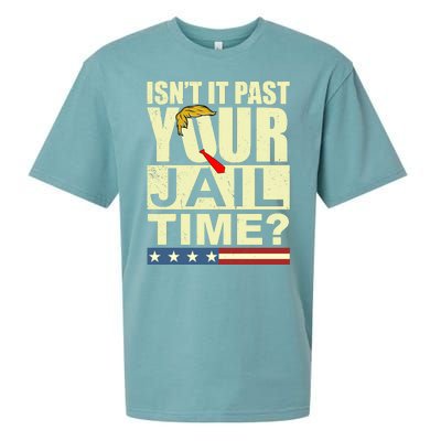 Trump Usa Isn’T It Past Your Jail Time Vintage Sueded Cloud Jersey T-Shirt