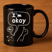Thumbs Up IM Okay 11oz C Handle Ceramic Mug