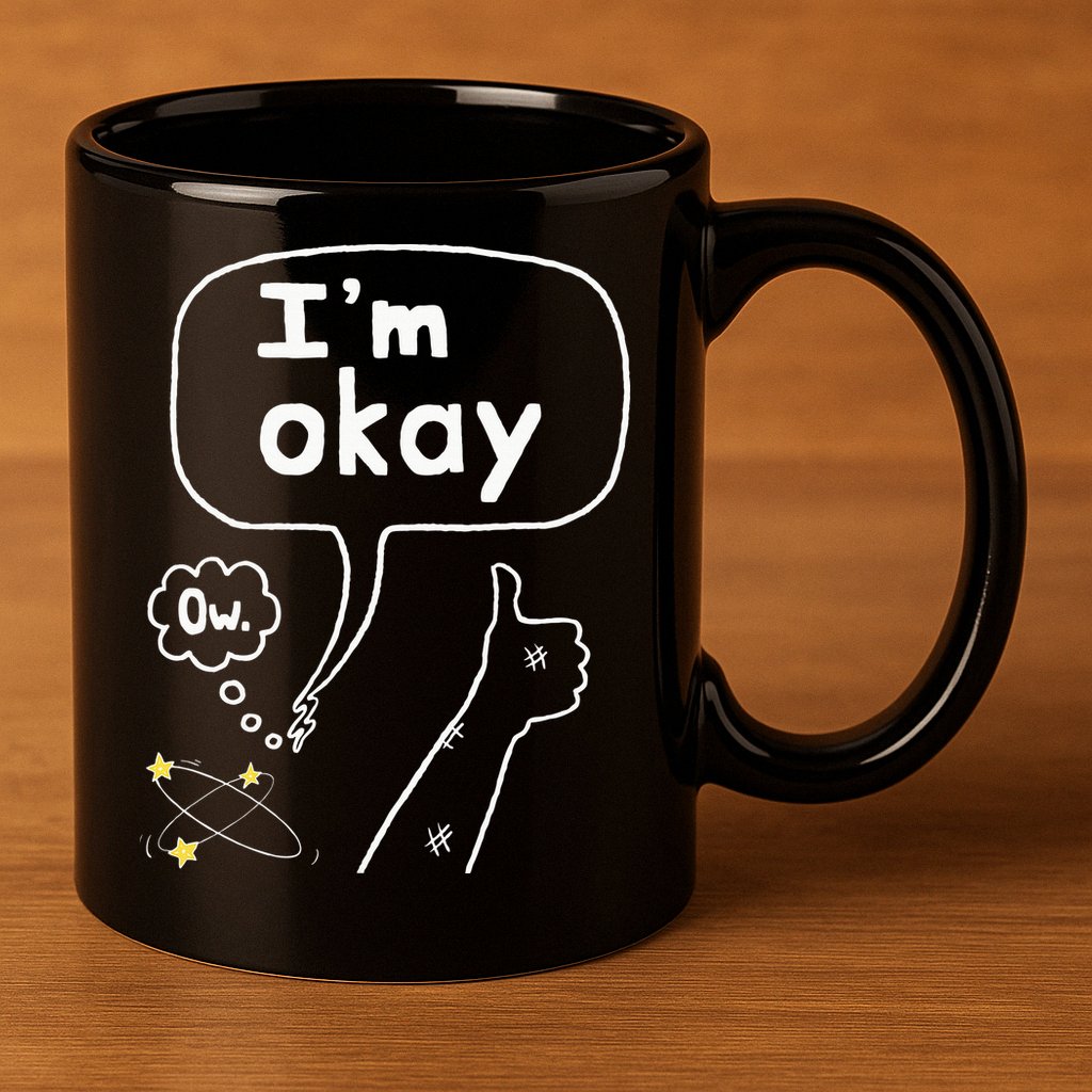 Thumbs Up IM Okay 11oz C Handle Ceramic Mug