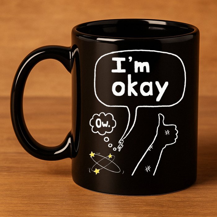 Thumbs Up IM Okay 11oz C Handle Ceramic Mug