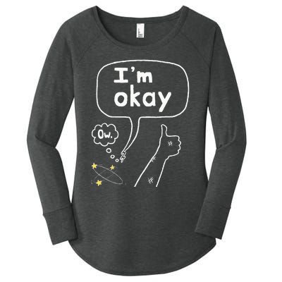 Thumbs Up IM Okay Women's Perfect Tri Tunic Long Sleeve Shirt