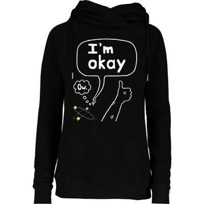 Thumbs Up IM Okay Womens Funnel Neck Pullover Hood