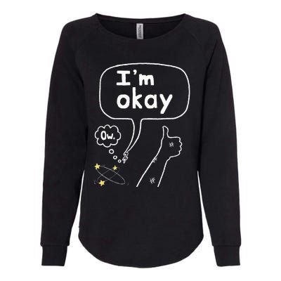 Thumbs Up IM Okay Womens California Wash Sweatshirt