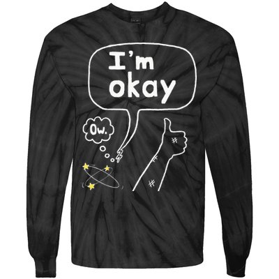 Thumbs Up IM Okay Tie-Dye Long Sleeve Shirt